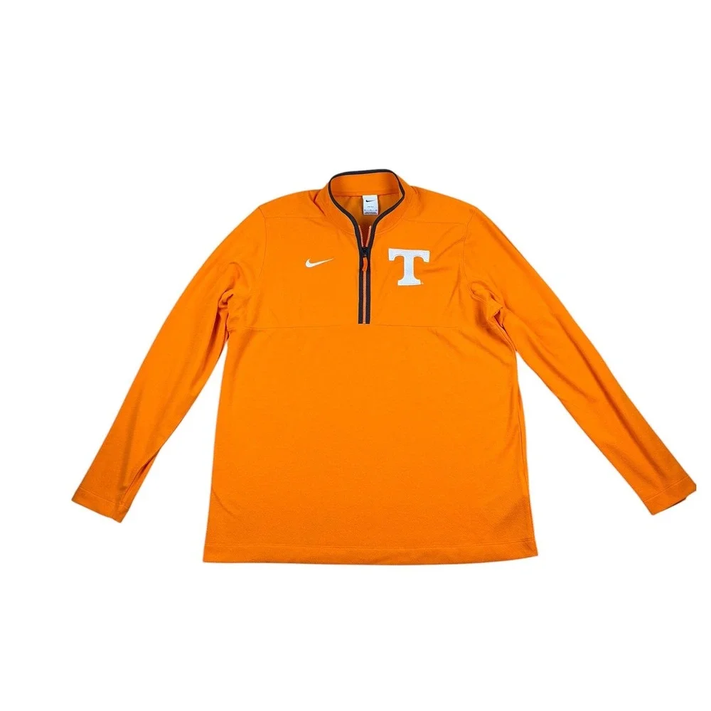 Nike Tennessee Volunteers Dri-FIT Quarter Zip Pullover Mens XL Orange NCAA UT